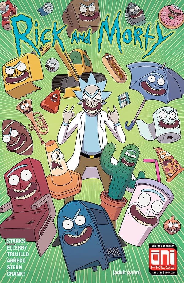 Rick and Morty #40 cover by Marc Ellerby and Sarah Stern