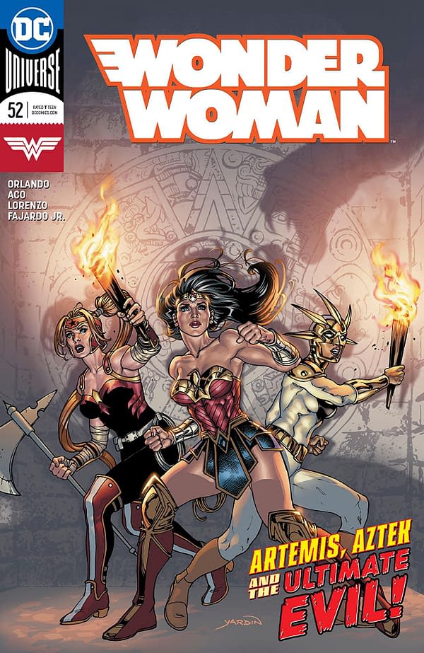 Wonder Woman #52 cover by David Yardin