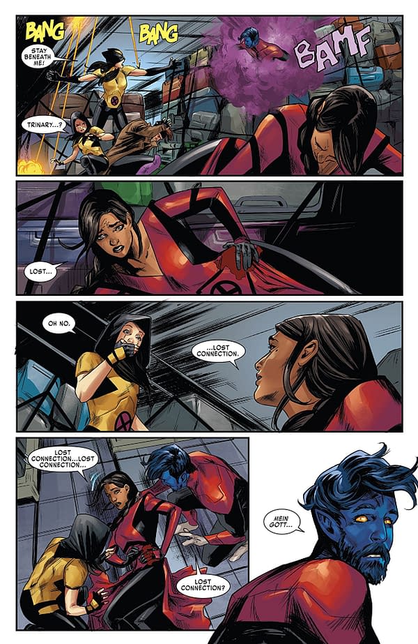 X-Men: Red #7 art by Carmen Carnero and Rain Beredo