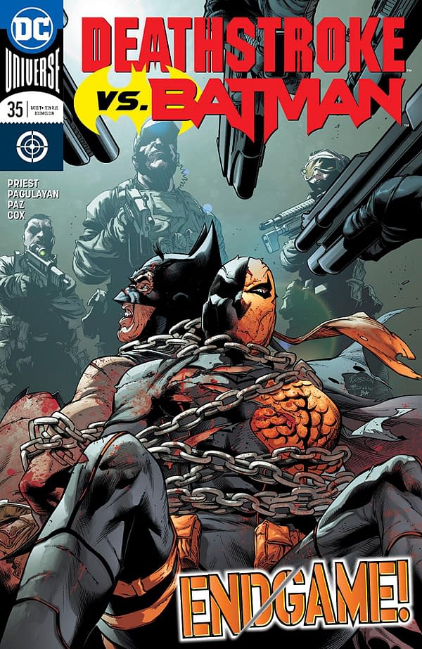 Deathstroke #35 cover by Robson Rocha, Daniel Henriques, and Brad Anderson