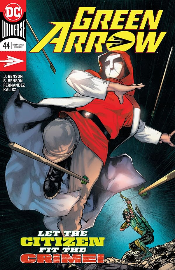 Green Arrow #44 cover by Alex Maleev, Alex Sanchez, and John Kalisz