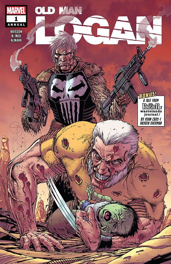 Old Man Logan Annual #1 cover by Shane Davis, Michelle Delecki, and Val Staples