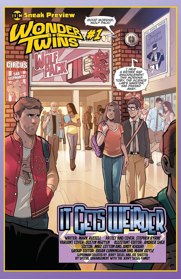 The Sex Lives Of The Exxorians &#8211; Wonder Twins #1 Preview in Today's DC Comics