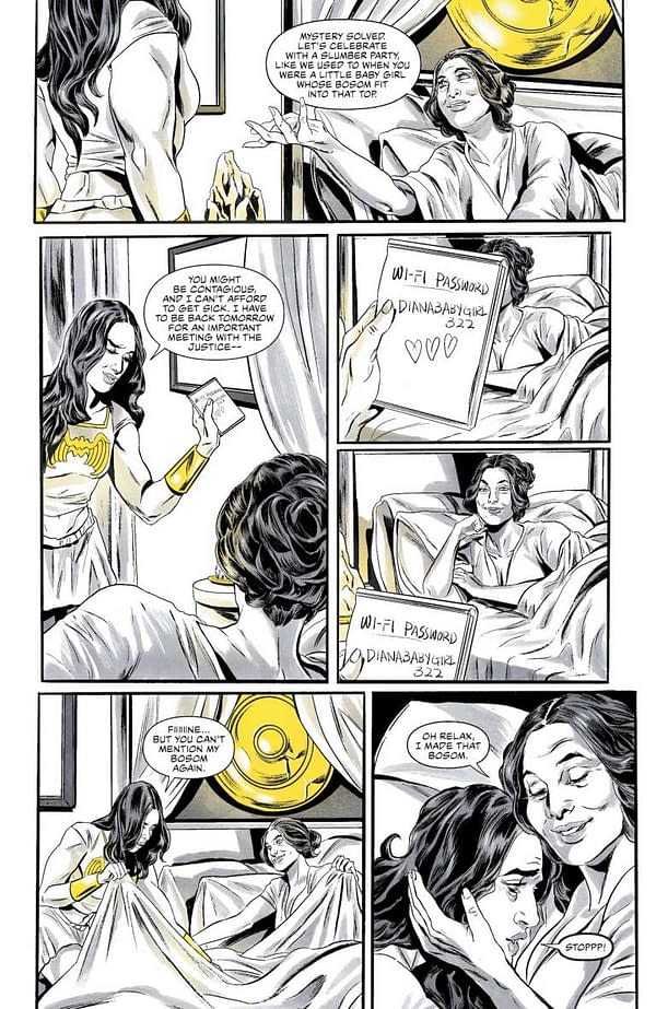 Interior preview page from WONDER WOMAN BLACK & GOLD #1 (OF 6) CVR A JEN BARTEL