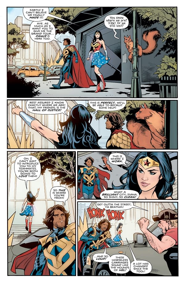 Interior preview page from WONDER WOMAN #777 CVR A TRAVIS MOORE