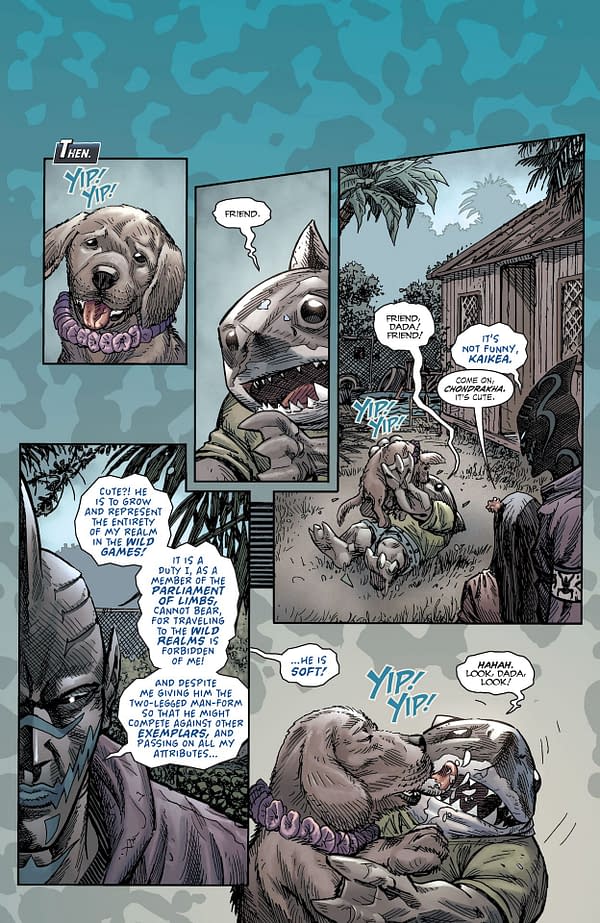 Interior preview page from Suicide Squad: King Shark #4