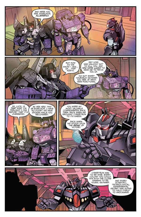 Interior preview page from Transformers: War's End #4