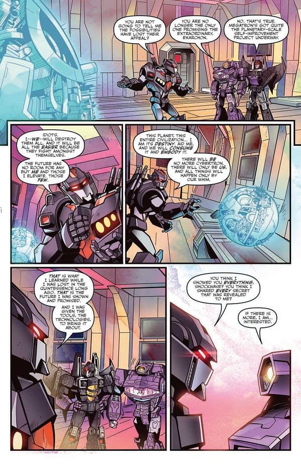 Interior preview page from Transformers: War's End #4