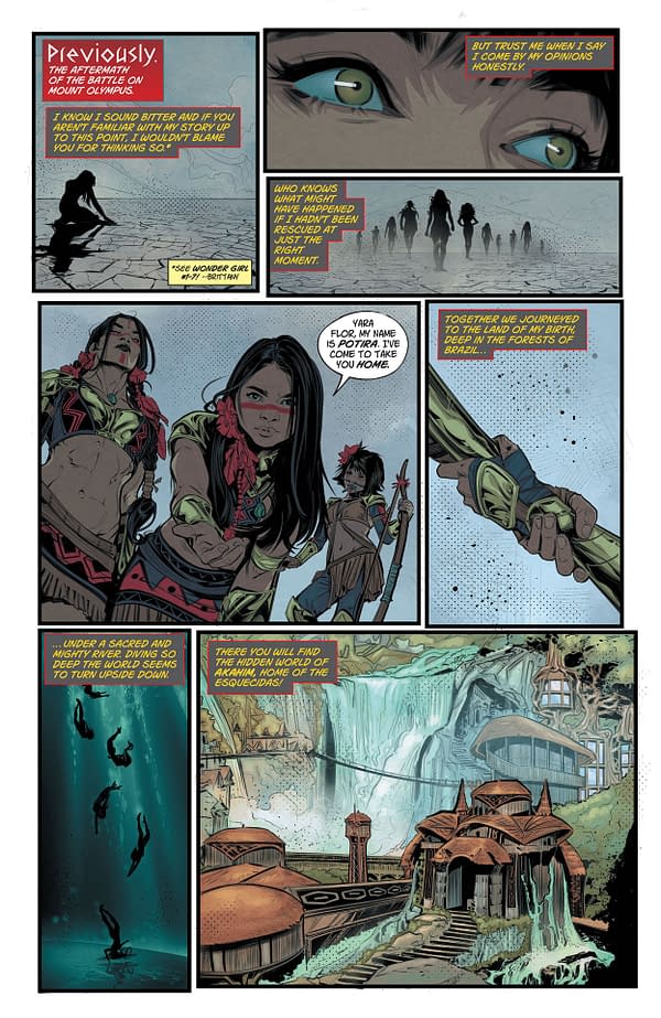 Interior preview page from Trial of the Amazons: Wonder Girl #1