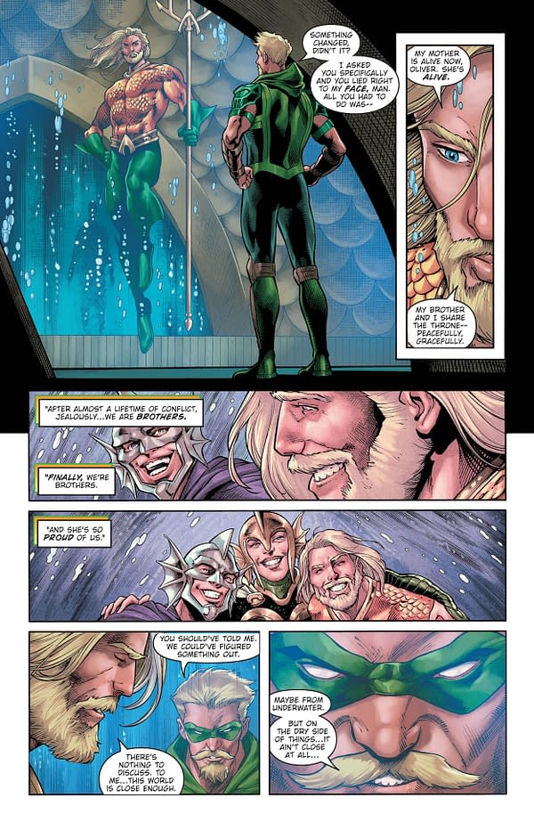 Interior preview page from Aquaman/Green Arrow: Deep Target #7