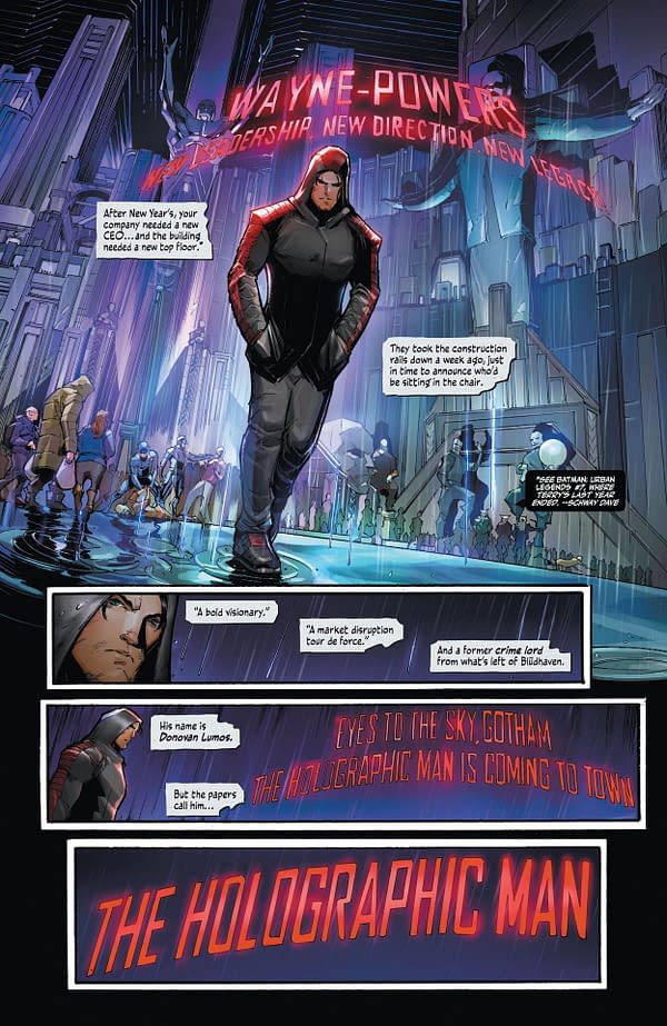 Interior preview page from Batman Beyond: Neo-Year #1