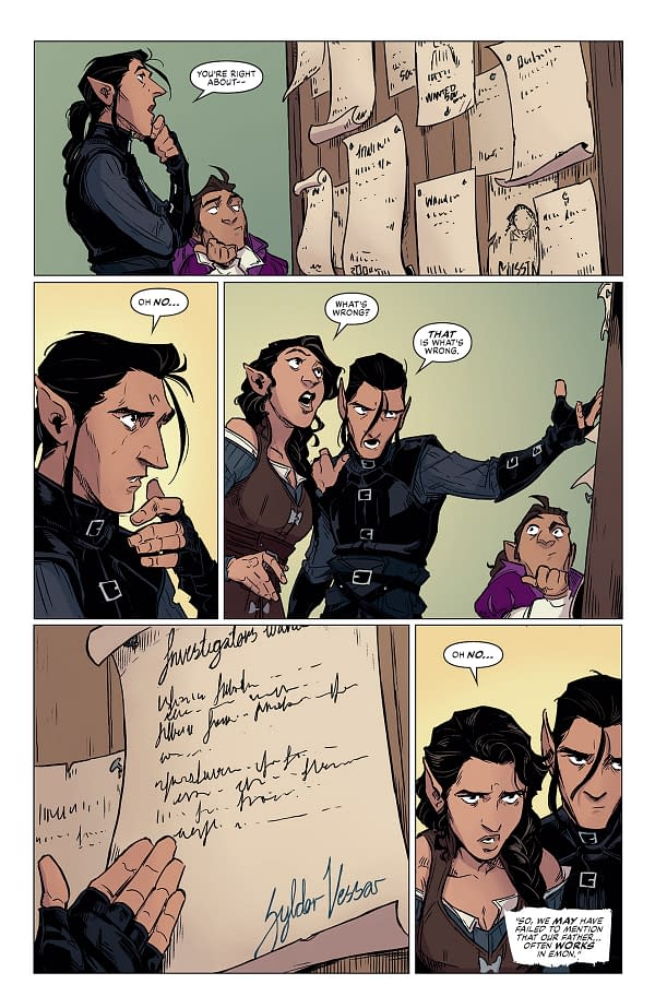 Interior preview page from Critical Role: Vox Machina Origins III #6