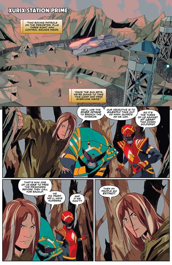 Interior preview page from Power Rangers #19