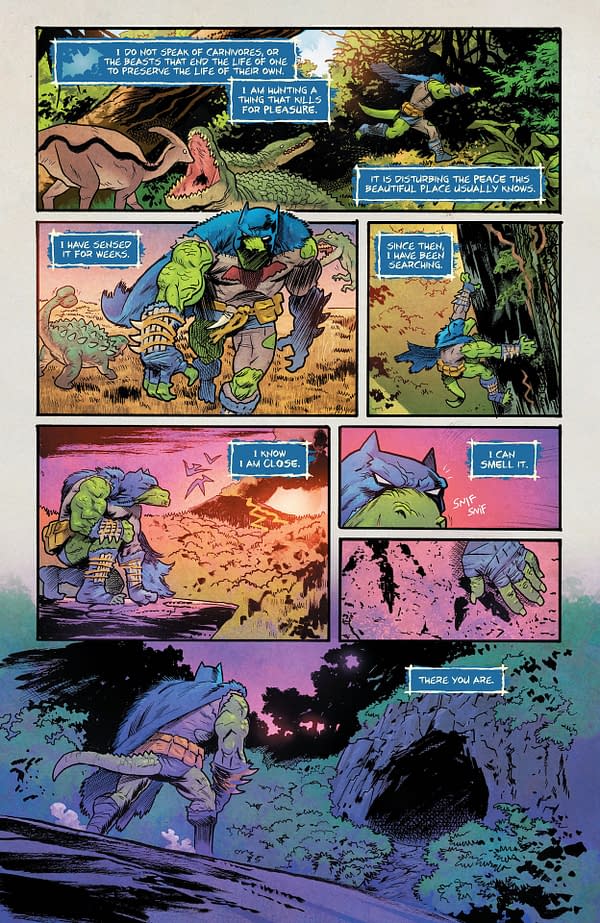 Interior preview page from Jurassic League #1