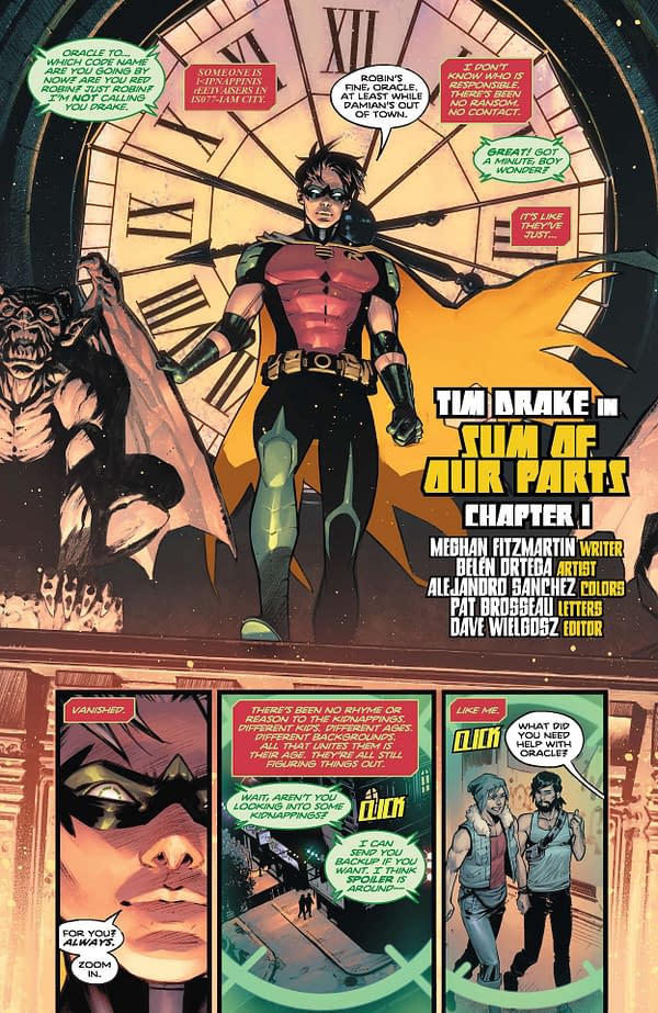 Interior preview page from DC Pride: Tim Drake Special #1