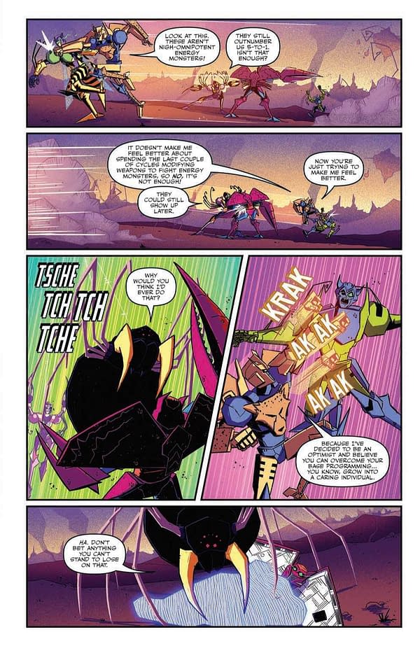 Interior preview page from Transformers: Beast Wars #17