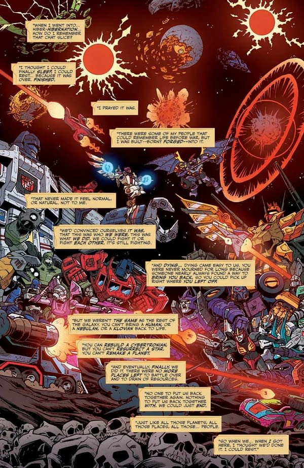 Interior preview page from Transformers: Last Bot Standing #2