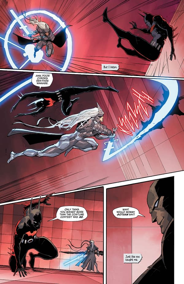 Interior preview page from Batman Beyond: Neo-Year #4