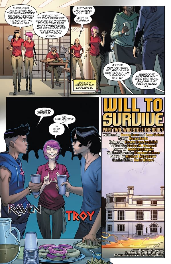 Inside preview page from Multiversity: Teen Justice #2
