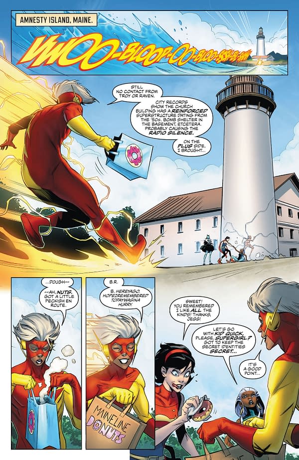 Inside preview page from Multiversity: Teen Justice #2