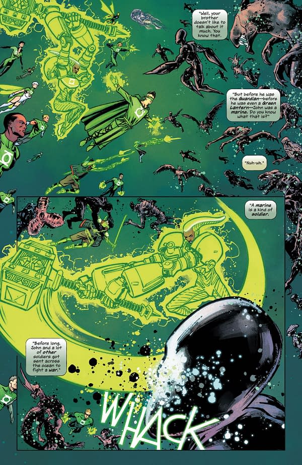 Interior preview page from Dark Crisis Worlds Without a Justice League Green Lantern #1