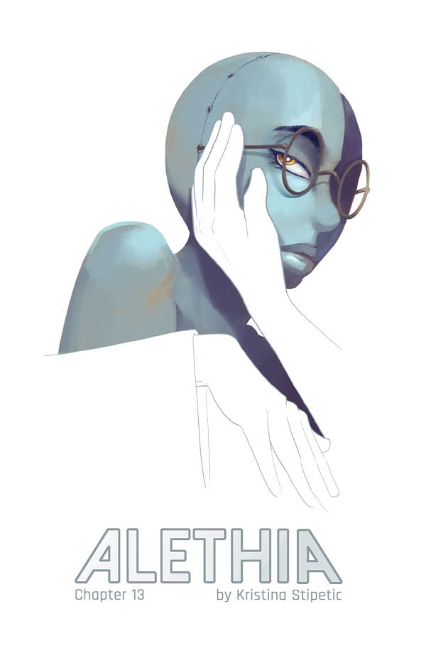 The cover of Alethia #13; the creative team is Kristina Stipetic and it is independently published.