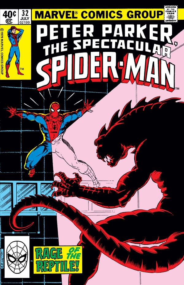 The cover to Peter Parker, the Spectacular Spider-Man #32.