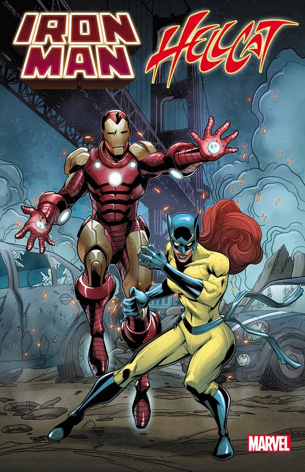 Cover image for IRON MAN/HELLCAT ANNUAL #1 LOGAN LUBERA COVER