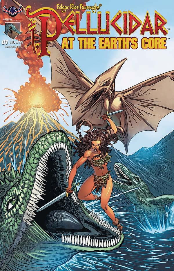 Pellucidar at the Earth's Core cover by Clint Hilinski