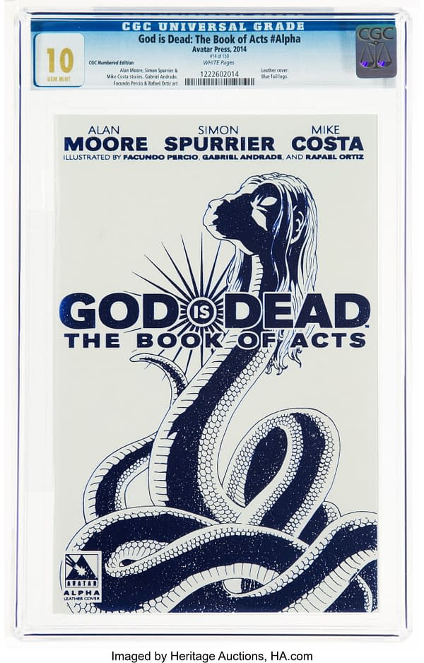God Is Dead: Book of Acts 14/150 by Jonathan Hickman, Alan Moore at auction