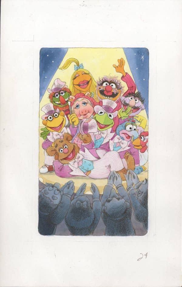 An Adorable Pin-Up Of The Muppets Is On Auction On Comic Co