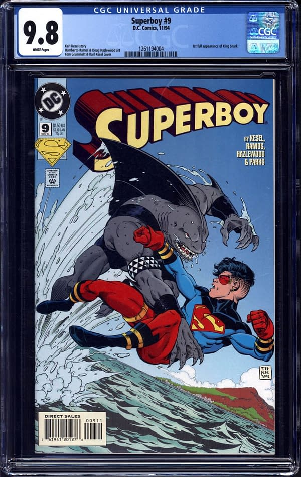 King Shark Debut CGC 9.8 Copy On Auction At ComicConnect