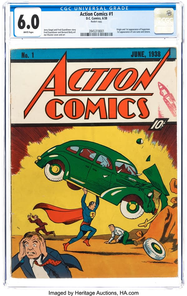 Action Comics #1 CGC 6.0 "Rocket" Edition Over $1.6 Million So Far