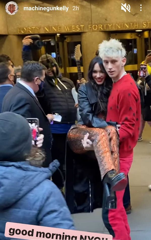 Saturday Night Live: MGK NYC Check-In: Megan Fox, Pete Davidson &#038; More