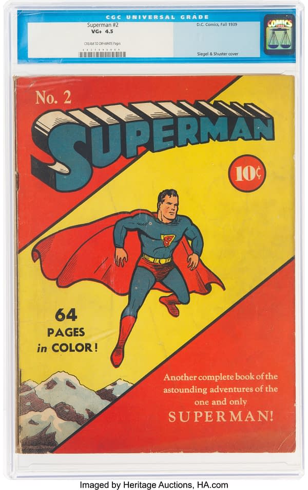 Superman #2 Is Up For Auction At Heritage Auctions Right Now