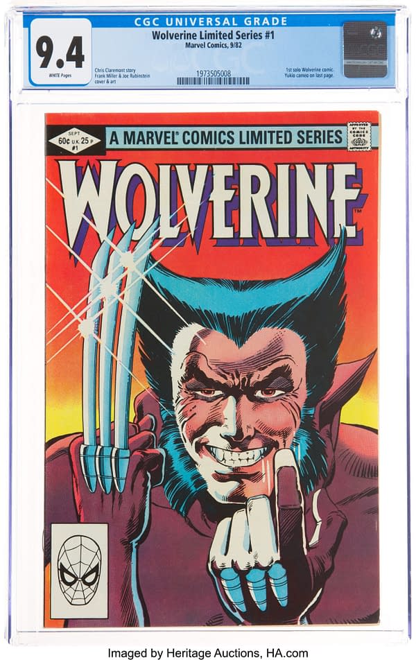 Wolverine #1 (Marvel, 1982) CGC NM 9.4. Credit: Heritage Auctions