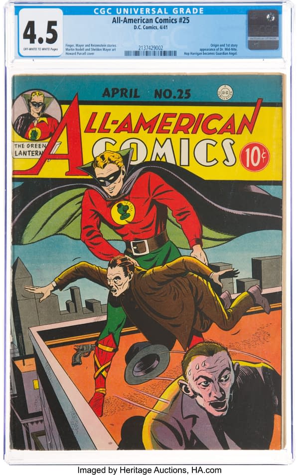 All-American Comics #25 (DC, 1941) featuring the first appearance and origin of Dr. Mid-Nite.