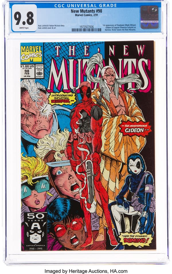 Rob Liefeld's 1st Deadpool & Domino, New Mutants #98 Under The Hammer