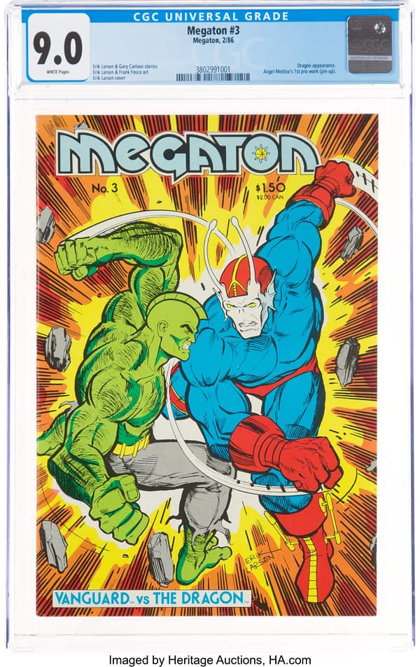 Megaton 3, First Savage Dragon On Cover, Up For Auction