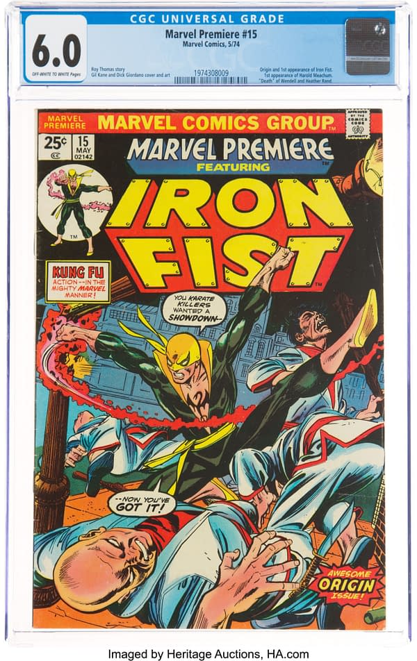 Iron Fist First Appearance Taking Bids On Heritage Auctions