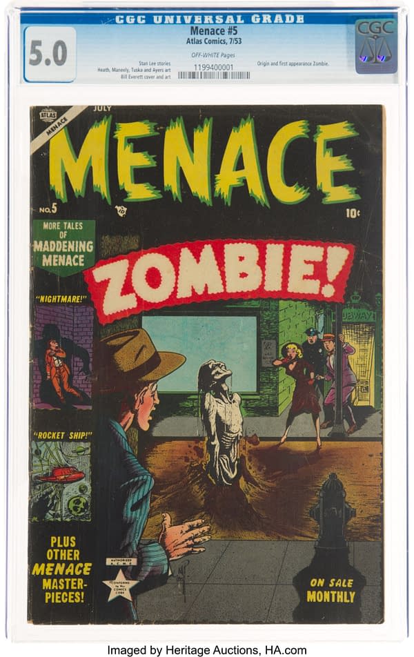 Menace #5 (Atlas, 1953) featuring Zombie.