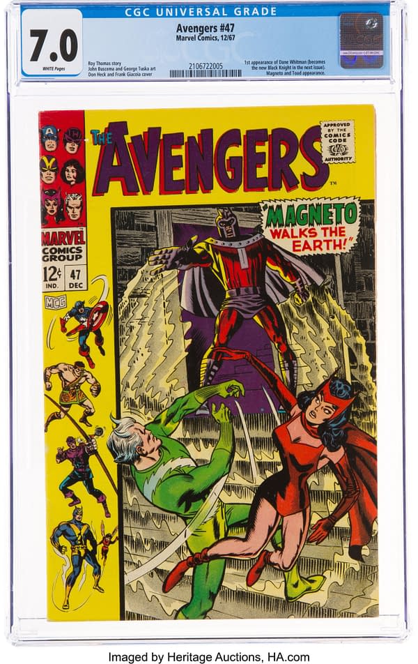 The Avengers #47 (Marvel, 1967) featuring Dane Whitman.