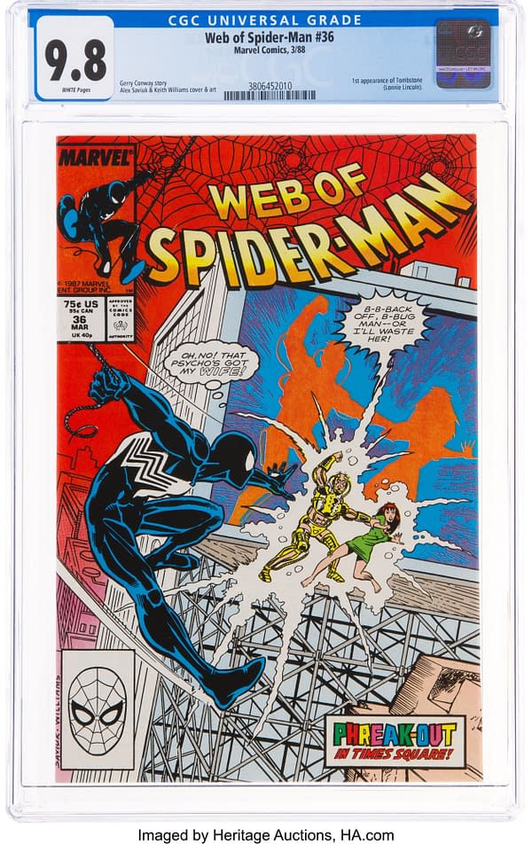 Spider-Man Meets The Debuting Tombstone, On Auction At Heritage
