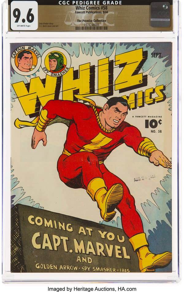 Whiz Comics #58 From The Promise Collection Taking Bids At Heritage