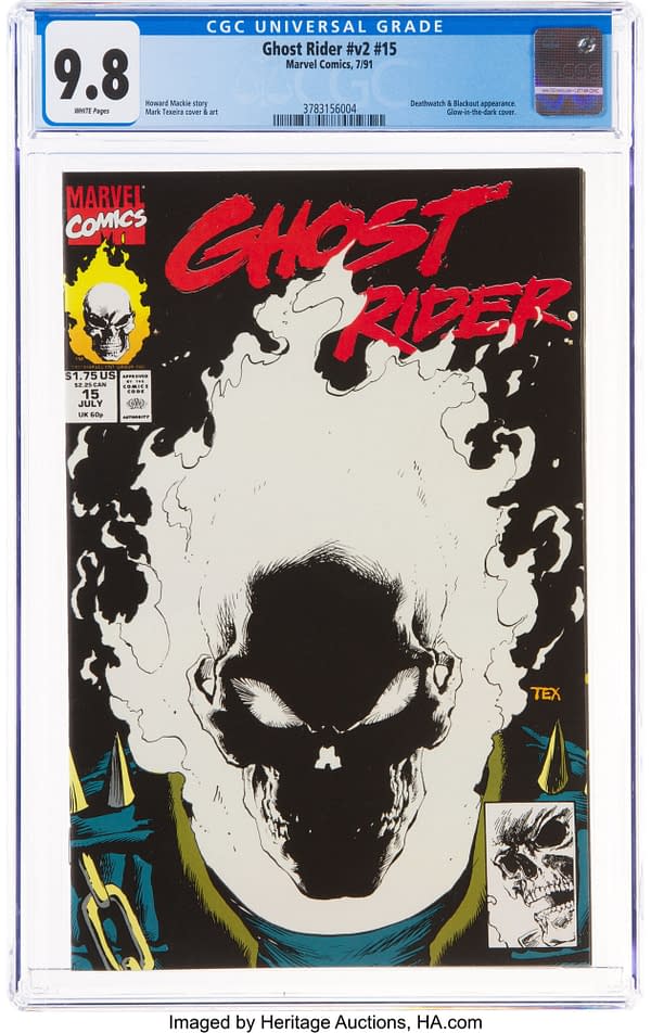 Ghost Rider glows in the dark at heritage auction today