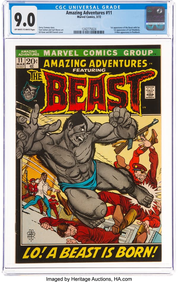 First Furry Beast in Amazing Adventures #11 Has Bids Of $324