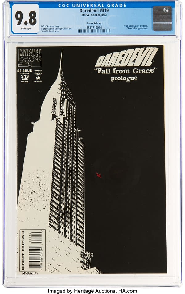 Daredevil #319 Second Print $119 At Auction Already