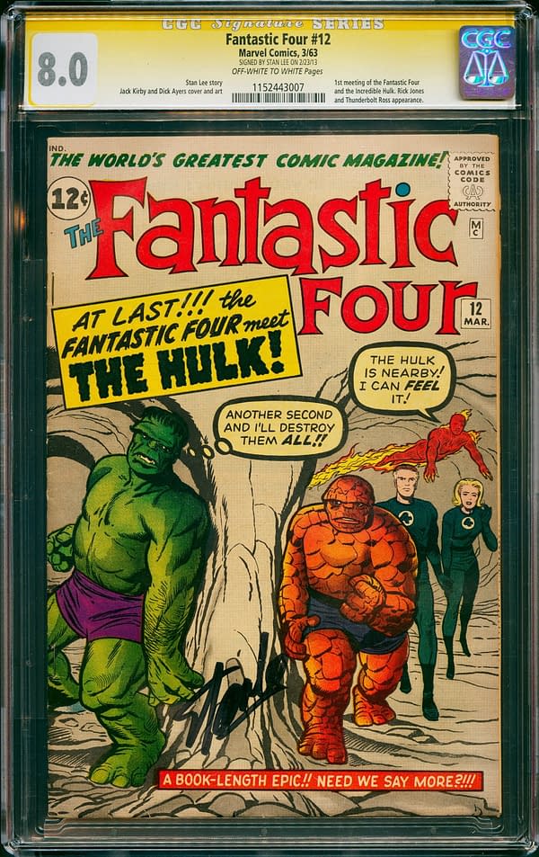 Fantastic Four #10, Signed By Stan Lee, At ComicConnect