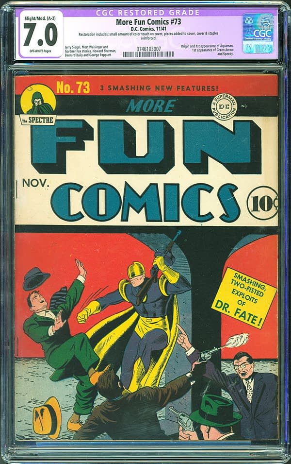 More Fun Comics #73 - First Aquaman and Green Arrow - Up For Auction