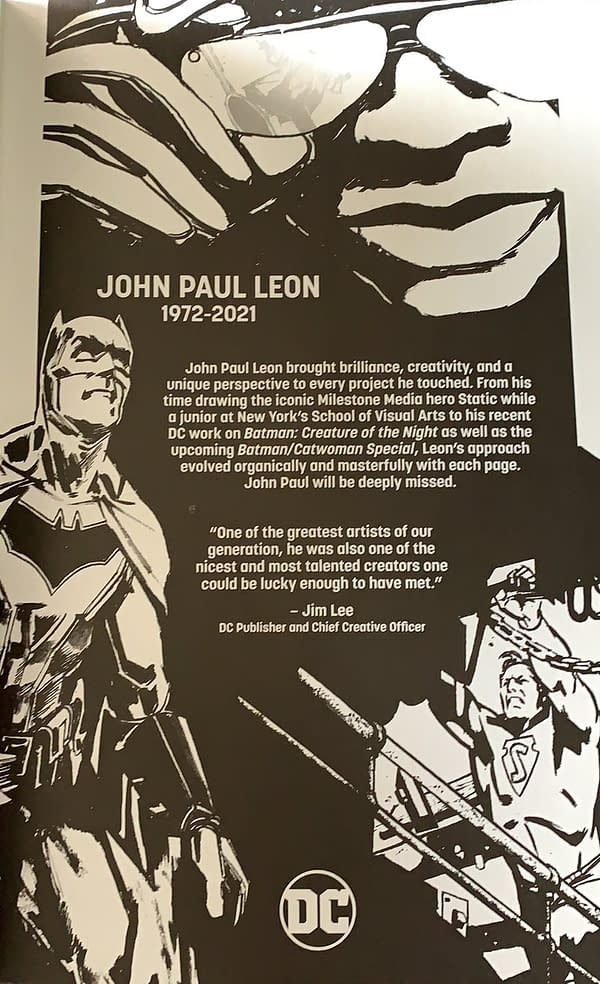 Marvel And DC Comcis Tributes To John Paul Leon